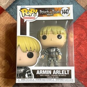 🛍️2/$25🛍️Funko Pop! Animation Armin Arlett Figure - Blonde and Black